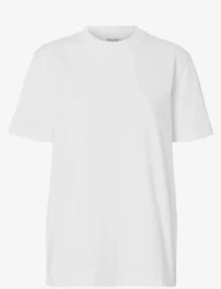 Kvinnor Selected Plus Size & Curvy|SLFRELAX COLWOMAN SS MOCK NECK TEE NOOS - T-shirts