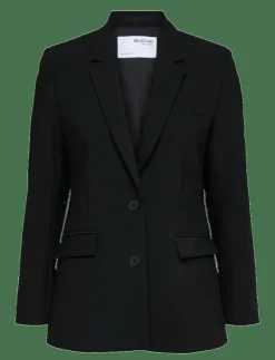 Kvinnor Selected Kavajer|SLFRITA LS CLASSIC BLAZER FD NOOS - Enkelknäppta kavajer
