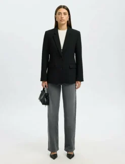 Kvinnor Selected Kavajer|SLFRITA LS CLASSIC BLAZER FD NOOS - Enkelknäppta kavajer