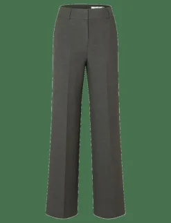 Selected SLFRITA MW WIDE PANT DGM N NOOS - Kostymbyxor|Kvinnor Kläder|Plus Size & Curvy
