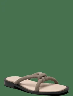 Kvinnor Selected Sandaler|SLFSARA PADDED SUEDE SLIDER - Sandaler