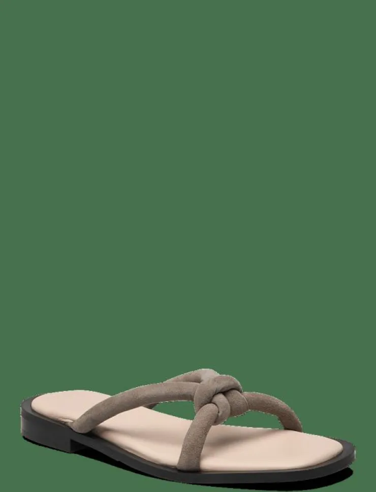 Kvinnor Selected Sandaler|SLFSARA PADDED SUEDE SLIDER - Sandaler