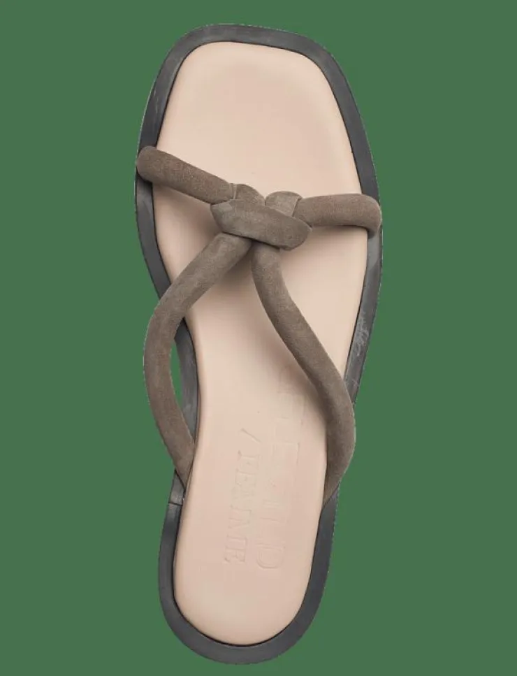 Kvinnor Selected Sandaler|SLFSARA PADDED SUEDE SLIDER - Sandaler