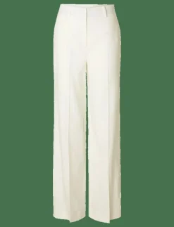 Kvinnor Selected Plus Size & Curvy|Byxor|SLFTANIA-RITA MW WIDE PANT NOOS - Linnebyxor
