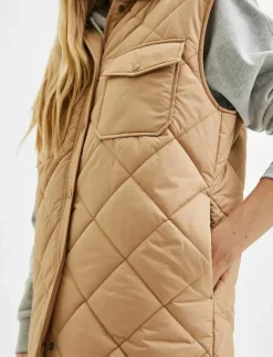 Selected SLFTINNA LONG QUILTED VEST - Quiltade västar|Kvinnor Västar