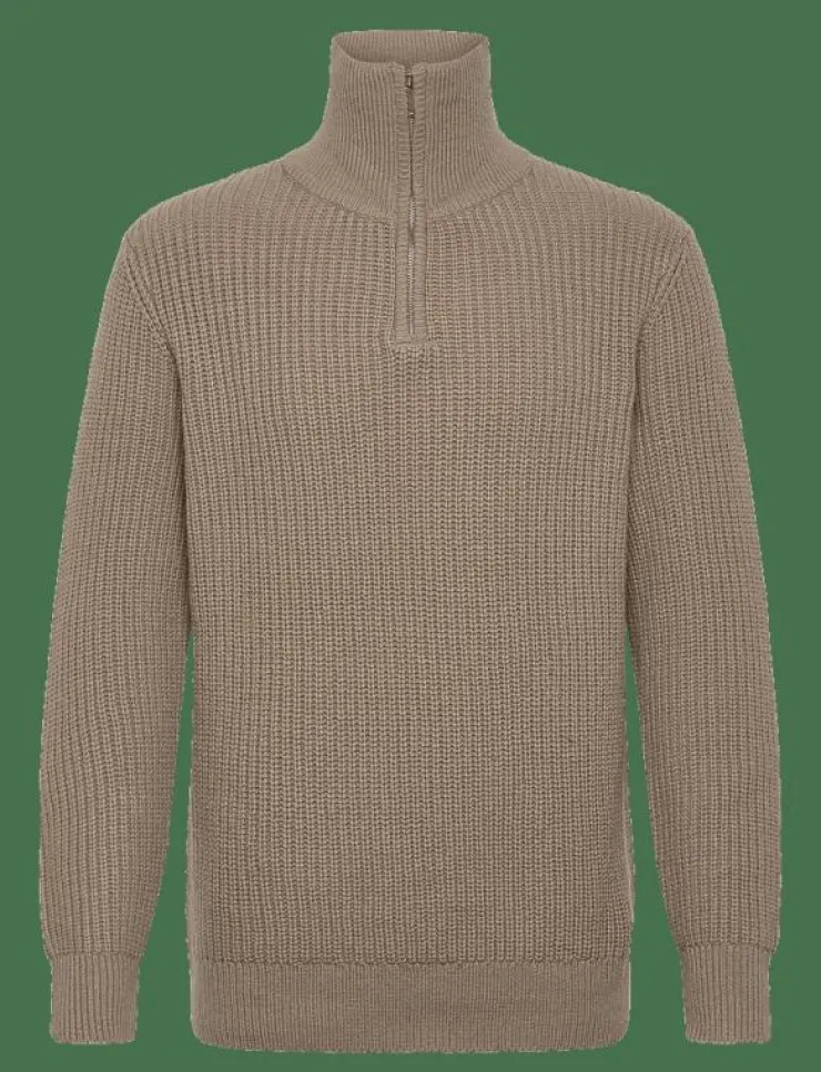 Selected Stickat|SLHLAND LS KNIT HALF ZIP - Stickat