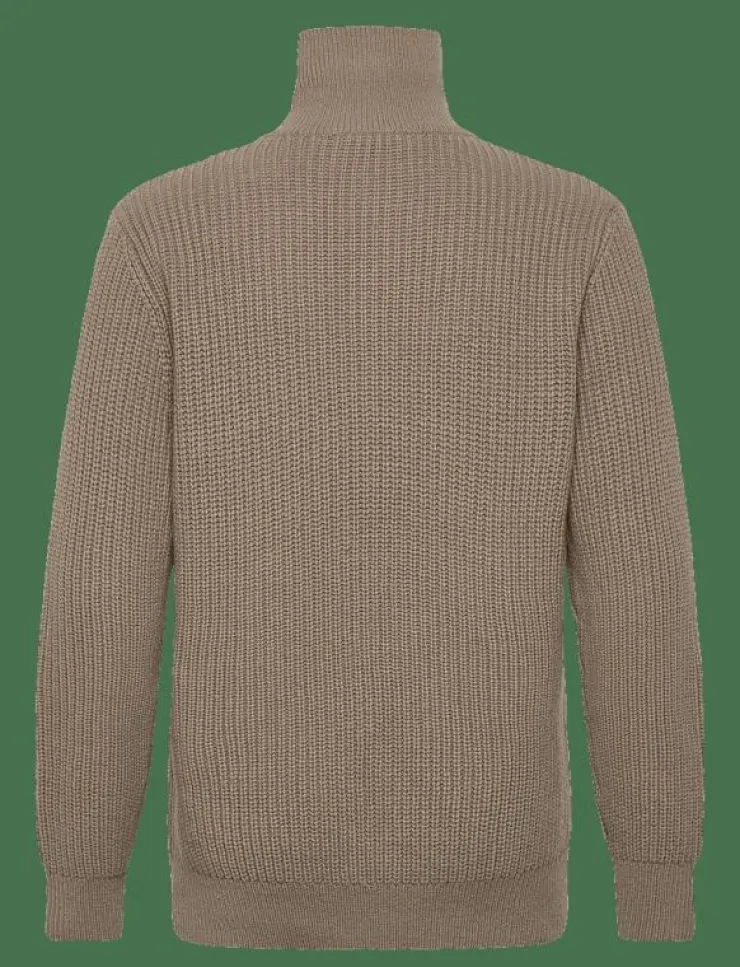 Selected Stickat|SLHLAND LS KNIT HALF ZIP - Stickat