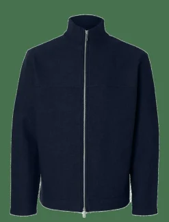 Selected Stickat|SLHNEALY LS KNIT FULL ZIP CARDIGAN - Full Zip tröjor