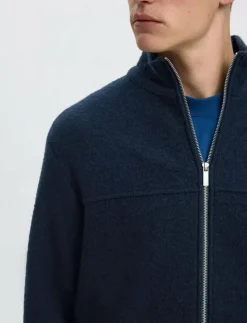 Selected Stickat|SLHNEALY LS KNIT FULL ZIP CARDIGAN - Full Zip tröjor