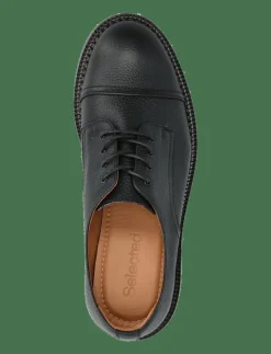 Selected Finskor|SLHOTIS LEATHER TOE-CAP SHOE - Derbyskor