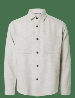Selected Overshirts|SLHREGHANK HERRINGBONE OVERSHIRT - Jackor & rockar