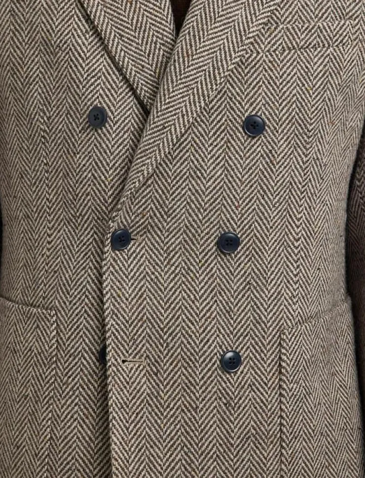 Selected SLHREG-MORRIS HBONE WOOL BLEND DB BLZ - Dubbelknäppta kavajer| Kostymer & Kavajer