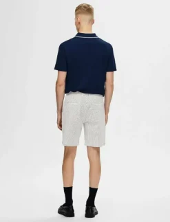 Selected Shorts|SLHREGULAR-KARL SEERSUCKER SHORTS NOOS - Casual shorts