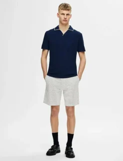 Selected Shorts|SLHREGULAR-KARL SEERSUCKER SHORTS NOOS - Casual shorts