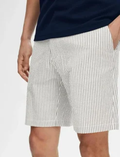 Selected Shorts|SLHREGULAR-KARL SEERSUCKER SHORTS NOOS - Casual shorts