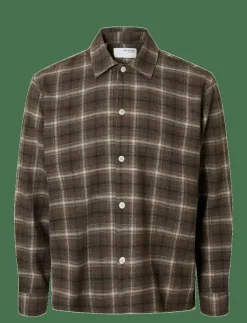Selected SLHRLXEDWIN CHECK LIGHT OVERSHIRT - Rutiga skjortor| Overshirts