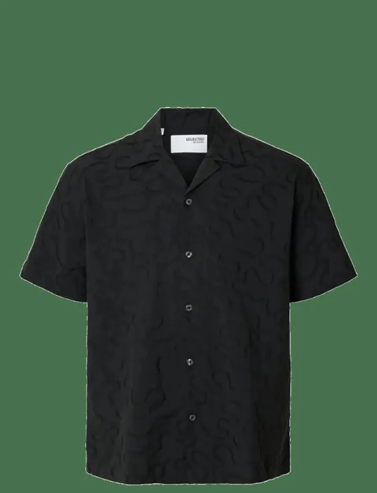 Selected Skjortor|SLHRLXELI EMB SS SHIRT - Kortärmade