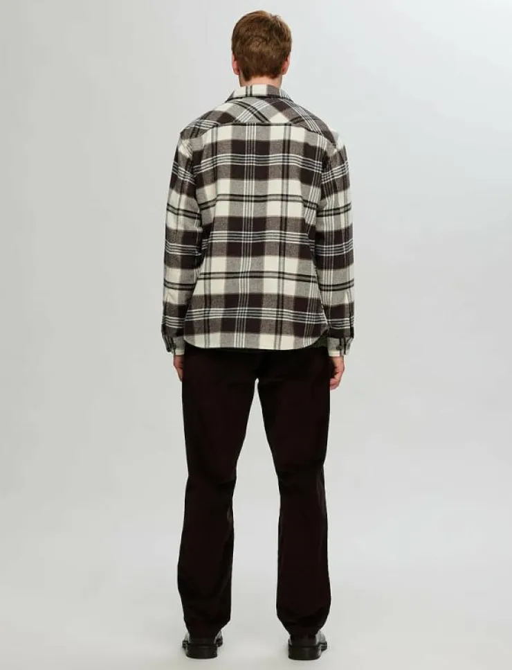 Selected Overshirts|SLHRLXPABLO WOOL BLEND OVERSHIRT - Rutiga skjortor