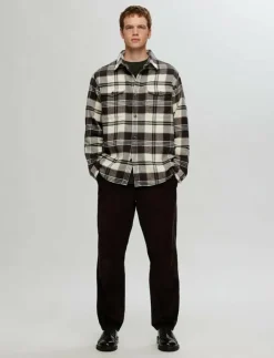 Selected Overshirts|SLHRLXPABLO WOOL BLEND OVERSHIRT - Rutiga skjortor