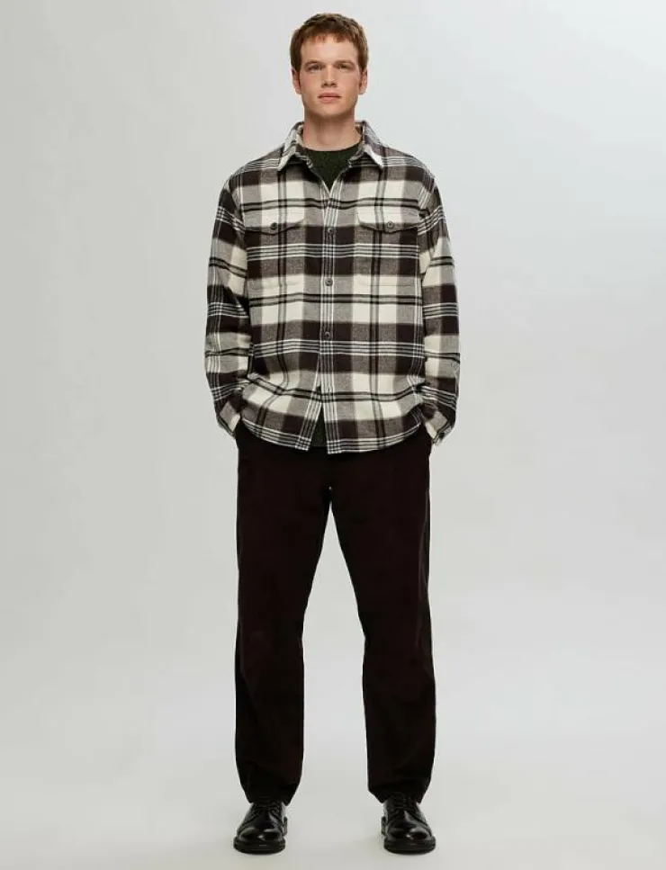 Selected Overshirts|SLHRLXPABLO WOOL BLEND OVERSHIRT - Rutiga skjortor