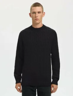 Selected SLHRYAN STRUCTURE CREW NECK - Rundhalsad| Stickat