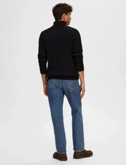 Selected SLHRYAN STRUCTURE ROLL NECK - Polokrage| Stickat