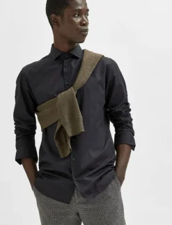 Selected SLHSLIMETHAN SHIRT LS CUT AWAY - Business skjortor| Skjortor