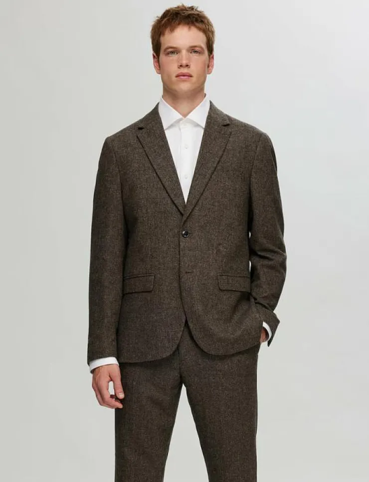 Selected SLHSLIM-REED WOOL BLZ NOOS - Enkelknäppta kavajer| Kostymer & Kavajer