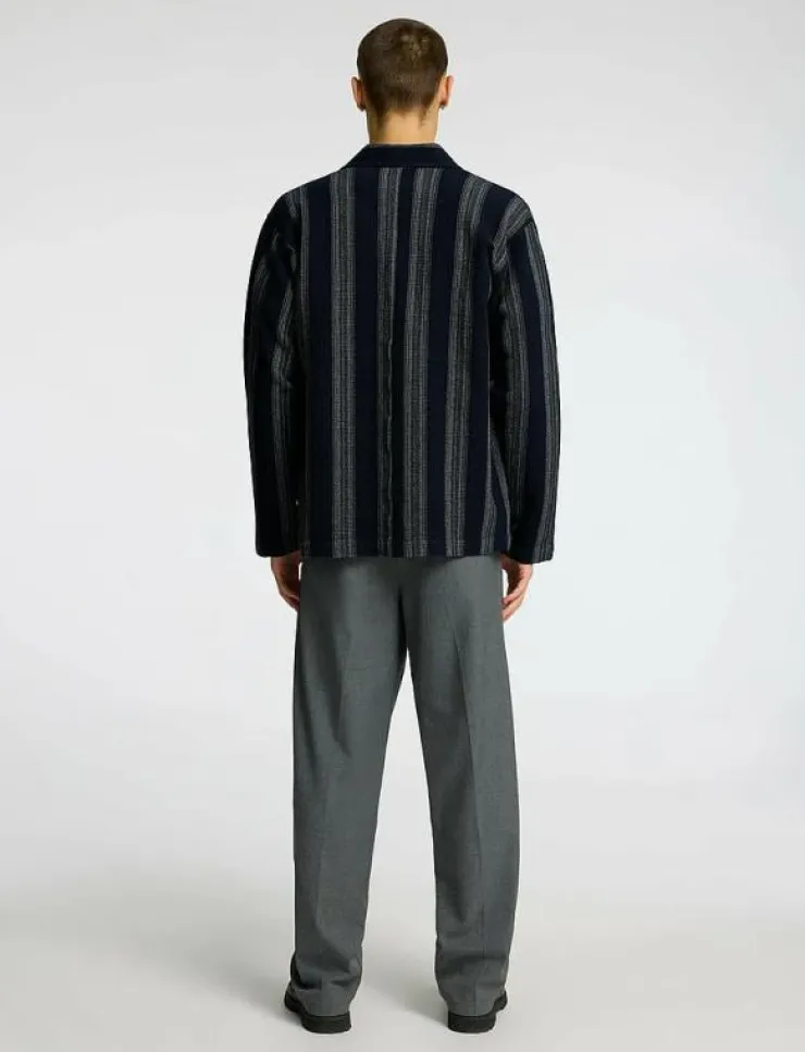 Selected Overshirts|SLHTONY WAFFLE STRIPE OVERSHIRT - Jackor & rockar