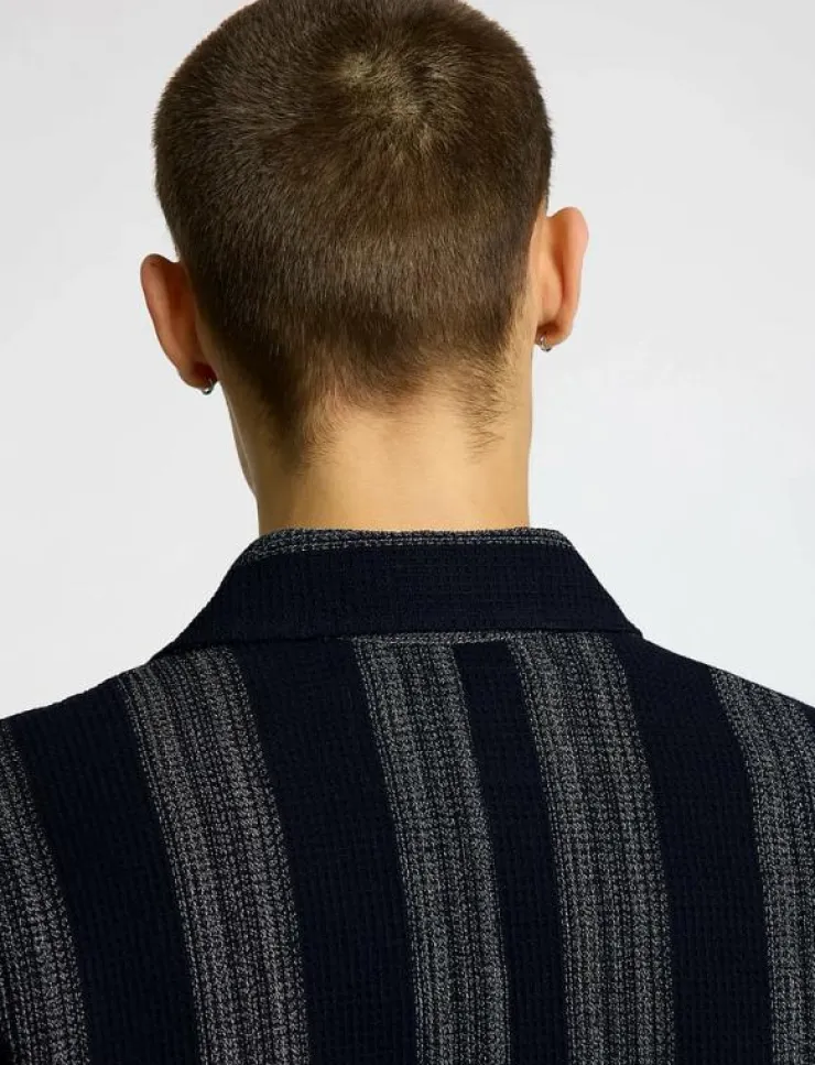 Selected Overshirts|SLHTONY WAFFLE STRIPE OVERSHIRT - Jackor & rockar