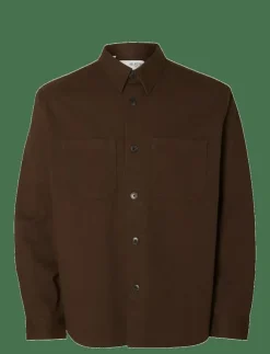 Selected SLHTRAVIS TWILL OVERSHIRT LS NOOS - Jackor & rockar| Overshirts