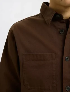 Selected SLHTRAVIS TWILL OVERSHIRT LS NOOS - Jackor & rockar| Overshirts