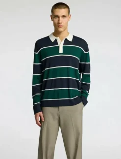 Selected Pikéer|SLHTRAY LS KNIT MERINO RELAXED POLO - Långärmade pikéer