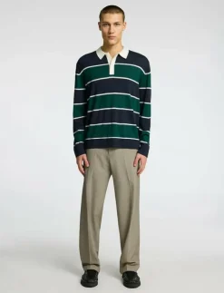 Selected Pikéer|SLHTRAY LS KNIT MERINO RELAXED POLO - Långärmade pikéer