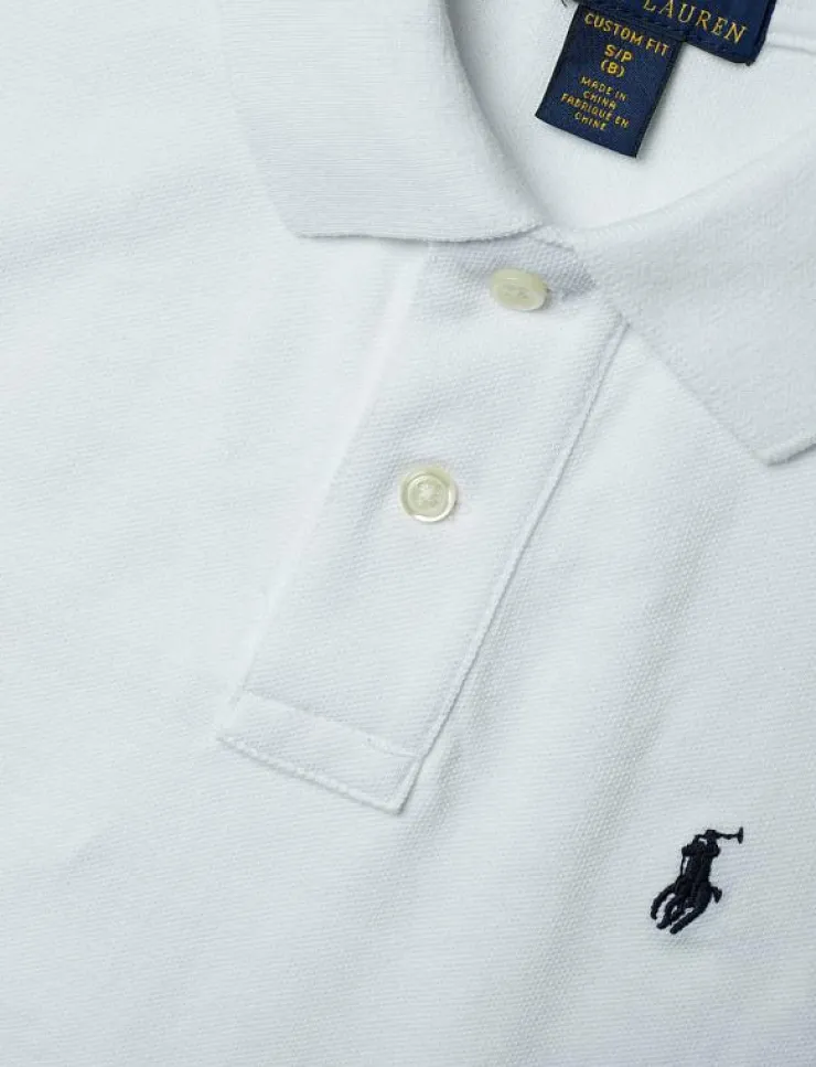 Ralph Lauren Kids Slim Fit Cotton Mesh Polo Shirt - Kortärmade pikéer|Barn Överdelar