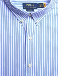 Polo Ralph Lauren Slim Fit Striped Stretch Poplin Shirt - Randiga skjortor| Skjortor