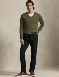 Polo Ralph Lauren Slim Fit Washable Wool V-Neck Sweater - V-ringat| Stickat