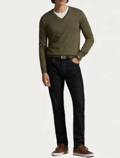 Polo Ralph Lauren Slim Fit Washable Wool V-Neck Sweater - V-ringat| Stickat