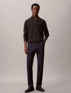 Calvin Klein SLIM SATEEN CHINO TROUSER - Chinos| Byxor