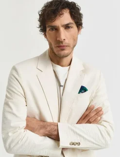 GANT Kostymer & Kavajer|SLIM SEERSUCKER SUIT JACKET - Enkelknäppta kavajer