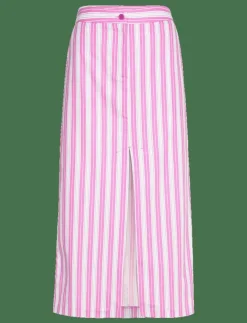 Mango Slit striped skirt - Midi kjolar|Kvinnor Kjolar