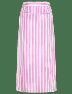 Mango Slit striped skirt - Midi kjolar|Kvinnor Kjolar