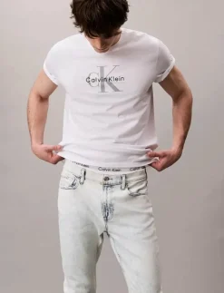 Calvin Klein Jeans SLM TPR LT WT IC BRK - Tapered jeans| Denim Kläder|Jeans