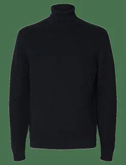 Selected SLMDANE LS KNIT STRUCTURE ROLL NECK NOOS - Polokrage| Stickat