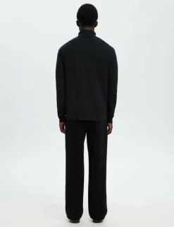 Selected SLMDANE LS KNIT STRUCTURE ROLL NECK NOOS - Polokrage| Stickat