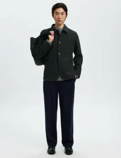 Selected SLM-LANDON WOOL BLEND HYBRID BLAZER NOOS - Enkelknäppta kavajer| Kostymer & Kavajer|Overshirts