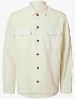 Selected Overshirts|SLM-LEROY LINEN BLEND OVERSHIRT LS NOOS - Jackor & rockar