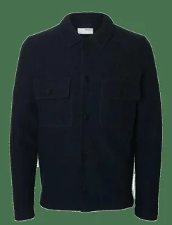 Selected Overshirts|Jackor & Rockar|SLMNEALY LS KNIT WORKWEAR CARDIGAN NOOS - Ulljackor