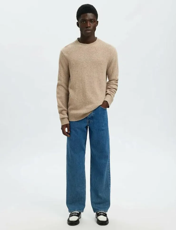 Selected SLMNEIL LS KNIT NEPS CREW NECK - Rundhalsad| Stickat
