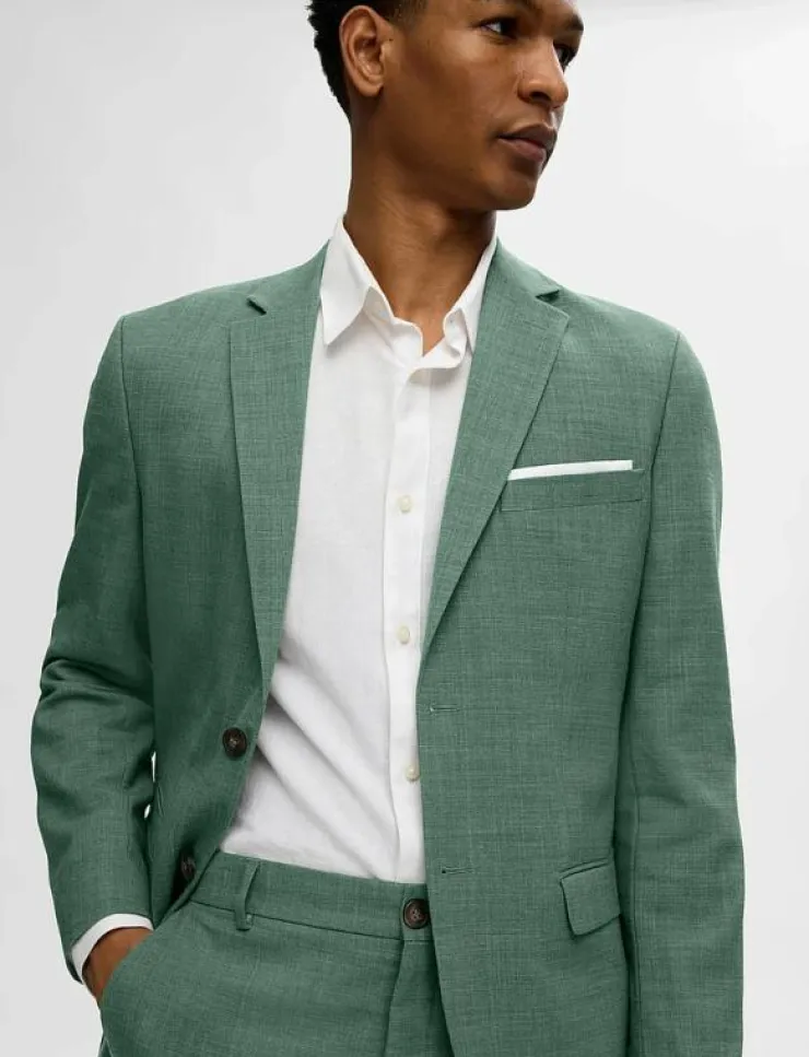 Selected Kostymer & Kavajer|SLMSLIM-OASIS LINEN BLZ NOOS - Enkelknäppta kavajer